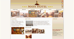 Desktop Screenshot of mayahotel.com