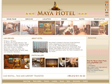 Tablet Screenshot of mayahotel.com